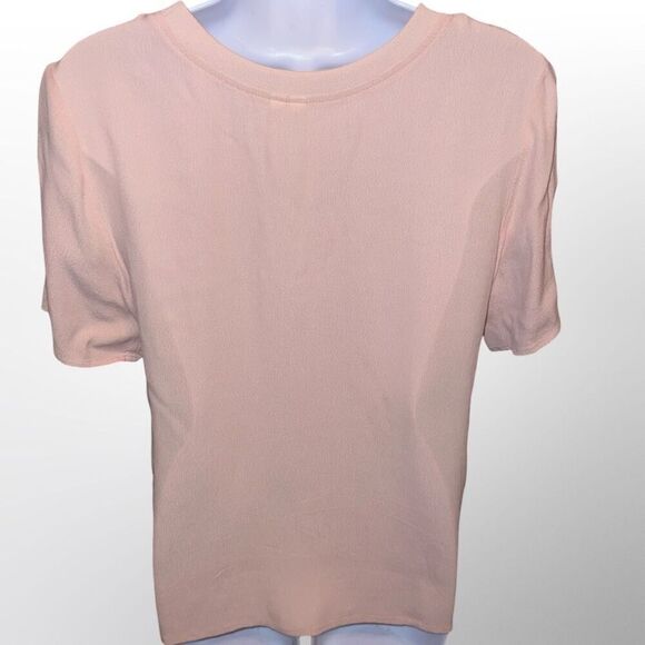 TREASURE & BOND Distressed Boyfriend T-shirt In Pink Adobe Size Small - Picture 5 of 5